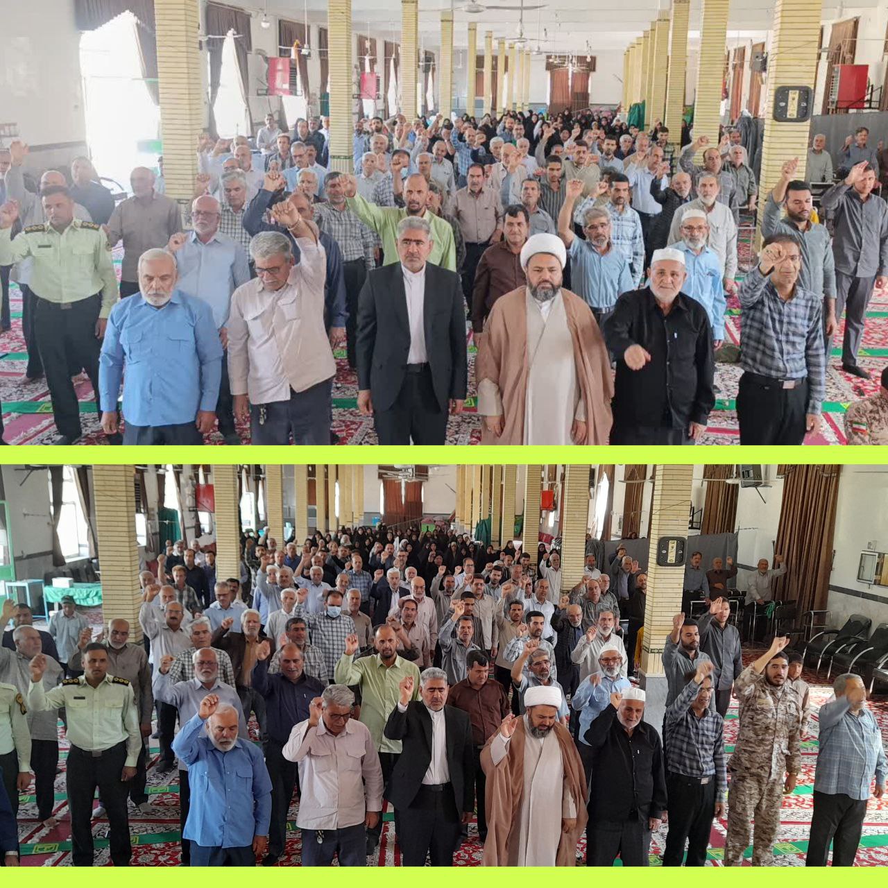 ✅گزارش تصویری اعلام انزجار نمازگزاران در جمعه بشارت نصر در حمایت از مردم مظلوم غره و محکومیت جنایات رژیم نسل کش صهیونیستی در شهرستان عشق آباد. 📆جمعه۱۸مهر ✅روابط عمومی ستاد نمازجمعه شهرستان عشق آباد @eshkabar