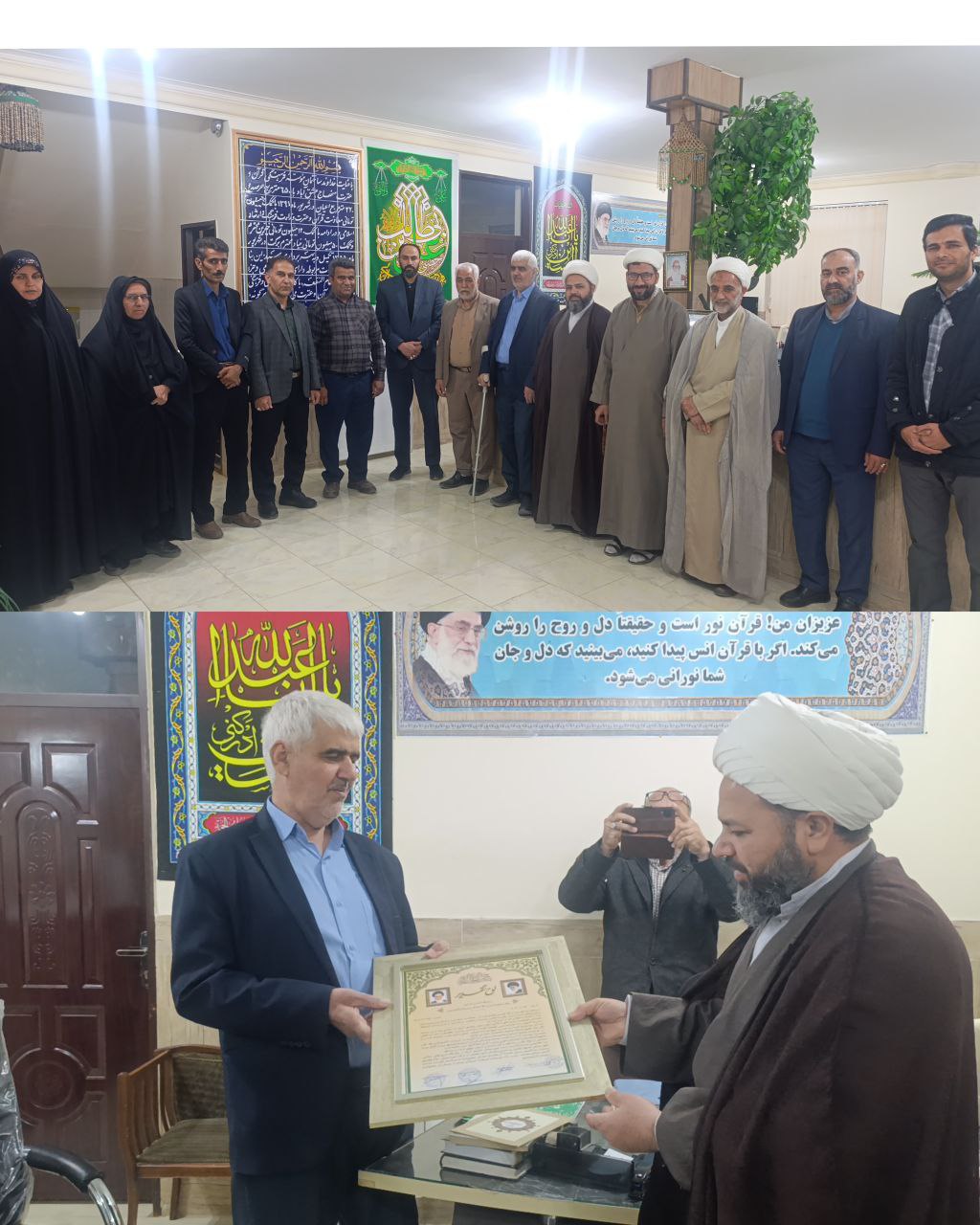 طی مراسمی از مدیرعامل مؤسسه فرهنگی و قرآنی منهاج عشق آباد تقدیر شد در جلسه‌ای که با حضور حجت‌الاسلام والمسلمین تهرانی‌پور امام جمعه محترم شهرستان، حجت‌الاسلام رجب زاده امام جمعه موقت،حجه الاسلام آزاد مسوول اداره تبلیغات اسلامی به همراه اعضای شورای اسلامی شهرستان، شهر، بخش مرکزی و کوه‌یخاب در مؤسسه فرهنگی و قرآنی منهاج برگزار شد از زحمات ۱۷ ساله حاج محمد رجب‌زاده مدیرعامل این مؤسسه قرآنی تقدیر شد . در این مراسم، مسئولان ضمن آگاهی از فعالیت‌های آموزشی مرکز، تلاش‌ها و خدمات مستمر مدیرعامل مؤسسه در گسترش فرهنگ قرآن و تربیت نسل جوان قرآنی را قابل تقدیر دانستند. آنان تأکید کردند که فعالیت‌های مؤسسه منهاج نقش مهمی در ارتقای سطح فرهنگی و معنوی منطقه داشته و حمایت از چنین مجموعه‌هایی، تقویت بنیان‌های اخلاقی جامعه را در پی خواهد داشت. در بخش پایانی این برنامه، با اهدای لوح تقدیر به حاج محمد رجب‌زاده از خدمات ایشان در توسعه آموزش‌های قرآنی و مدیریت مؤثر مؤسسه منهاج قدردانی شد. این موسسه سالانه به بیش از ۳۵۰ نفر قرآن در رشته های مختلف آموزش می دهد . ┄┅═☫ عشق آبادخبر ☫═┅┄ @eshkabar
