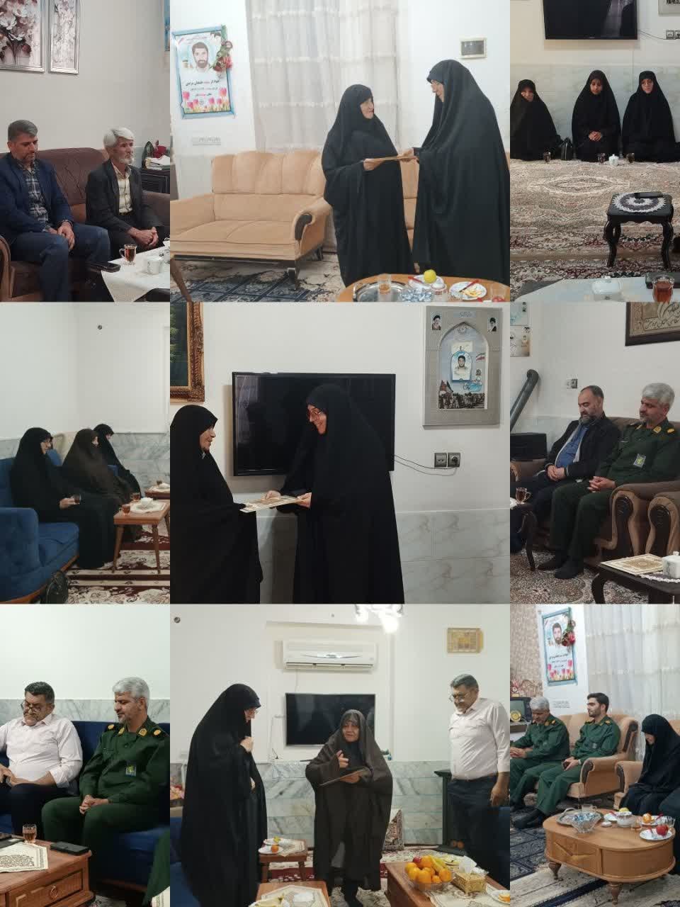 #بسیج_مردم_اقتدارملی در راستای طرح سرادر شهید غیب پرور و به مناسبت سالروز میلاد حضرت فاطمه زهرا (س) و هفته بزرگداشت مقام مادر، حوزه‌های مقاومت بسیج مالک اشتر و خواهران حضرت معصومه (س) با حضور در منازل خانواده‌های معظم شهدا، آیین دیدار و تجلیل از مادران و همسران شهدا را برگزار کردند. در این برنامه، ضمن سرکشی و دیدار از جمعی از خانواده‌های شهدا، مقام والای مادران و همسران شهدا که با صبر و ایثار خود یاد و راه شهیدان را زنده نگه داشته‌اند، مورد تکریم قرار گرفت. همچنین بر نقش آنان در استمرار فرهنگ ایثار و مقاومت تأکید شد. در پایان، با اهدای لوح تقدیر از ایشان قدردانی به عمل آمد. روابط عمومی حوزه های مقاومت بسیج مالک اشتر و خواهران حضرت معصومه (س) شهرستان عشق آباد @eshkabar
