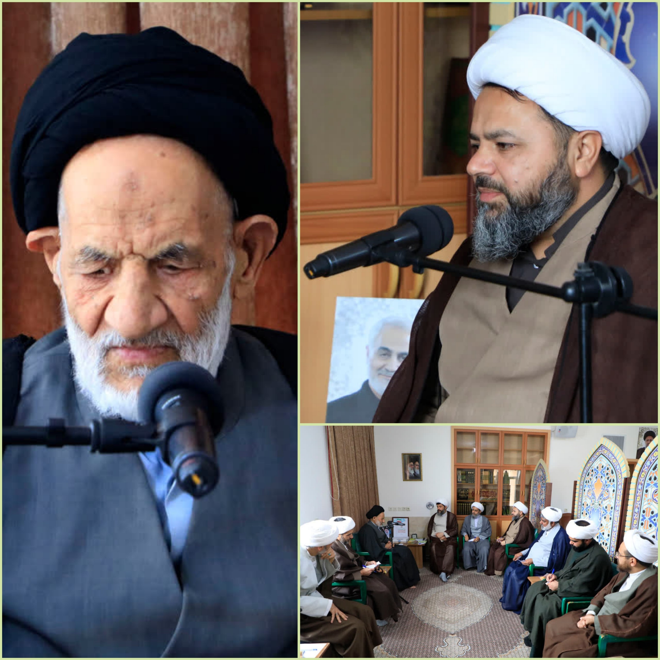 #گزارش_تصویری ✅حضور:حجت الاسلام والمسلمین حاج آقای تهرانی پور(امام جمعه محترم شهرستان عشق آباد) در جلسه قرارگاه منطقه ای ائمه جمعه غرب استان خراسان جنوبی. 💠نشست منطقه ای ائمه جمعه غرب استان خراسان جنوبی،با حضور:حضرت آیت الله سیدعلیرضا عبادی(نماینده ولی فقیه در استان خراسان جنوبی و امام جمعه بیرجند)،حجت الاسلام والمسلمین حامد شاهبیکی(رئیس شورای سیاستگذاری ائمه جمعه استان خراسان جنوبی و ائمه جمعه شهر های{طبس،بشرویه،عشق آباد،دیهوک و ارسک}،پنجشنبه ۲۳بهمن،در محل:دفتر نماینده ولی فقیه در استان برگزار گردید. 🔸در این نشست صمیمی مسائل مهم شهرستان بالاخص مسائل فرهنگی مورد بحث و گفتگو قرار گرفت. ✅روابط عمومی نهاد امامت جمعه شهرستان عشق آباد @eshkabar